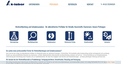 Desktop Screenshot of k-labor.de