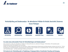 Tablet Screenshot of k-labor.de